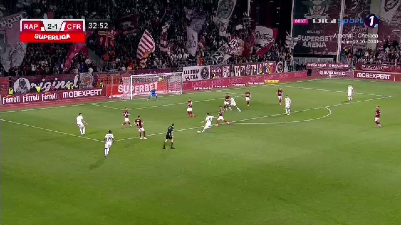 Rapid București - CFR Cluj 3-1 | CFR a deraiat în Giulești! Apărarea lui Petrescu nu l-a putut opri pe Dugandzic_13