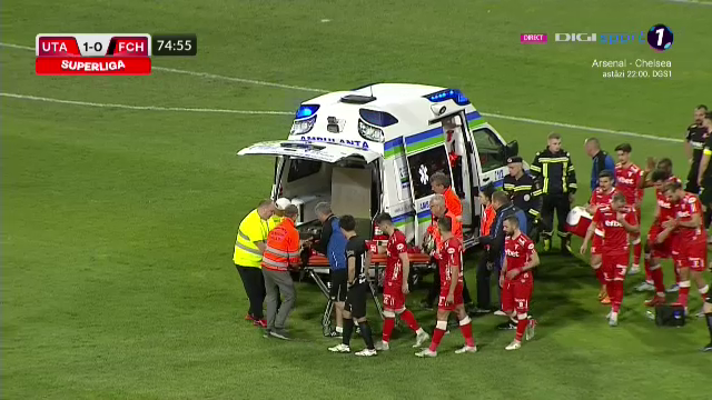 Situație tensionată în UTA - Hermannstadt. Puștiul Rareș Pop s-a prăbușit pe teren și a fost transportat de urgență la spital_39