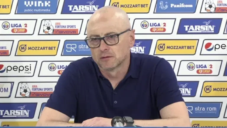 Leo Grozavu, după Poli Iași - Oțelul Galați 2-0 (02/05/2023)