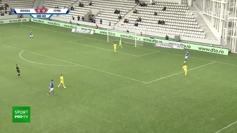 Rom&acirc;nia - FIFPro | Gol spectaculos &icirc;nscris de Florin Cernat pentru deschiderea scorului