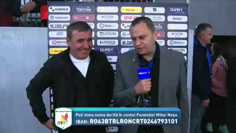 Gică Hagi, după Gala Mihai Neșu