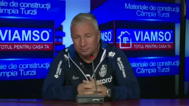 Conferință de presă Dan Petrescu, &icirc;nainte de CFR Cluj - Universitatea Craiova (06.05.2023)