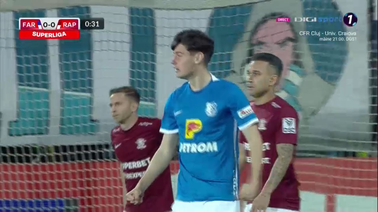 Farul - Rapid 7-2 | Meci fără istoric la Ovidiu, trupa lui Hagi îi distruge pe giuleșteni_2