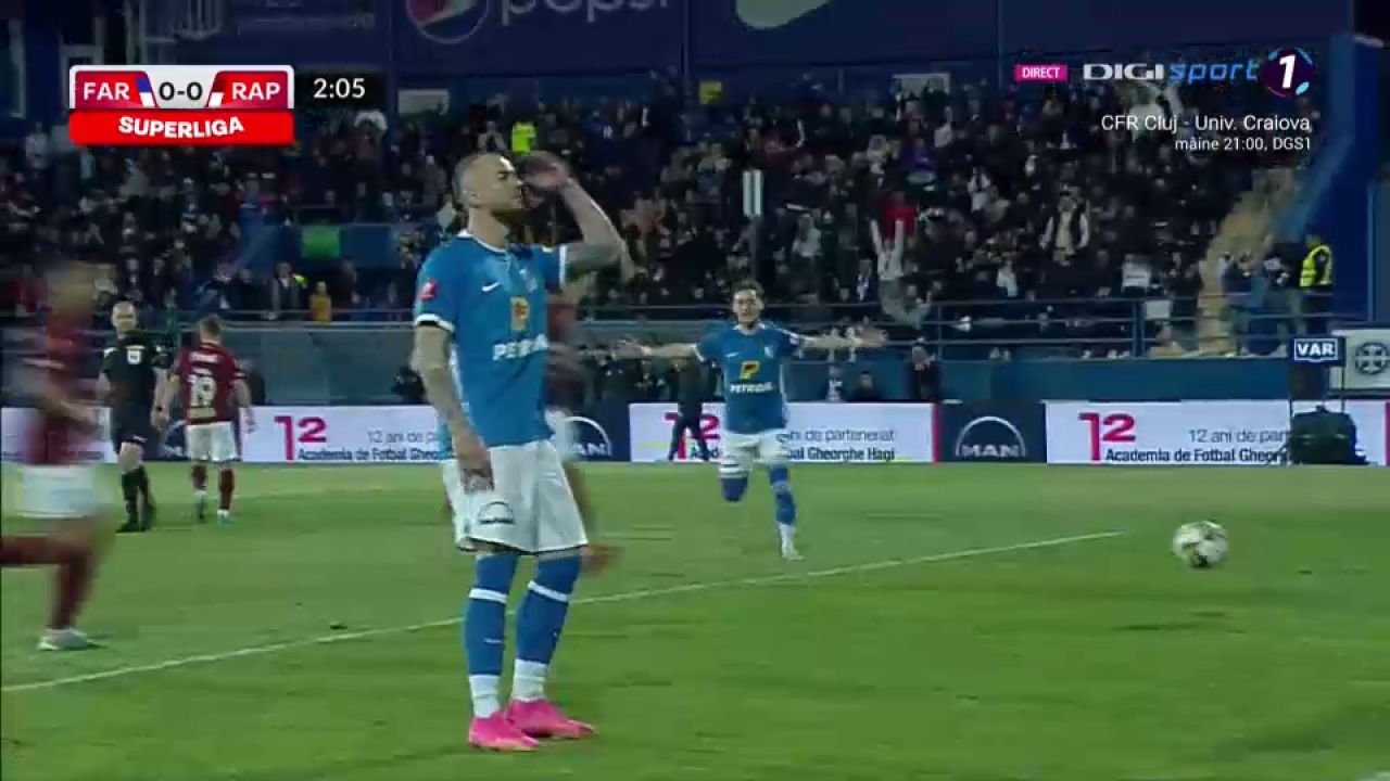 Farul - Rapid 7-2 | Meci fără istoric la Ovidiu, trupa lui Hagi îi distruge pe giuleșteni_3