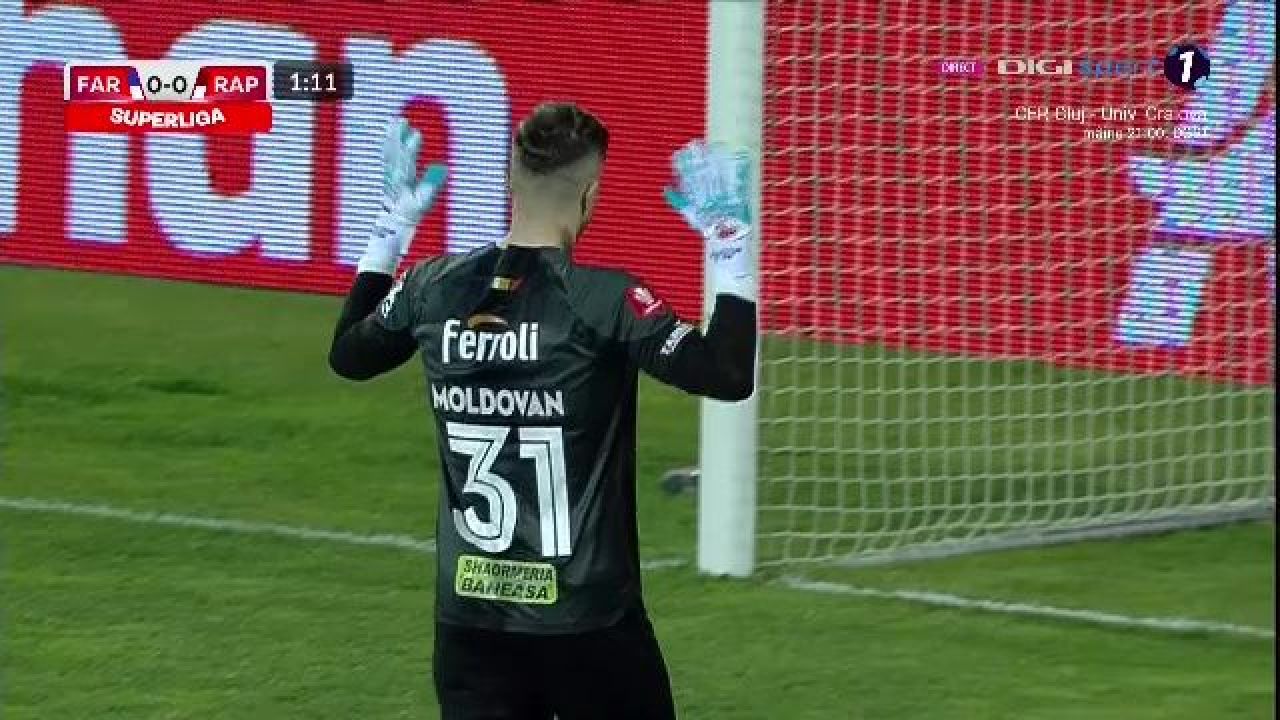 Penalty controversat pentru Farul în minutul 1 al meciului cu Rapid: Moldovan și-a făcut cruce după decizia lui Popa_16