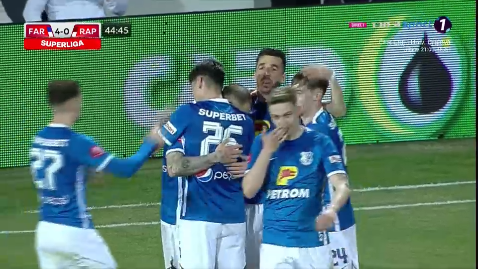 Farul - Rapid 7-2 | Meci fără istoric la Ovidiu, trupa lui Hagi îi distruge pe giuleșteni_9