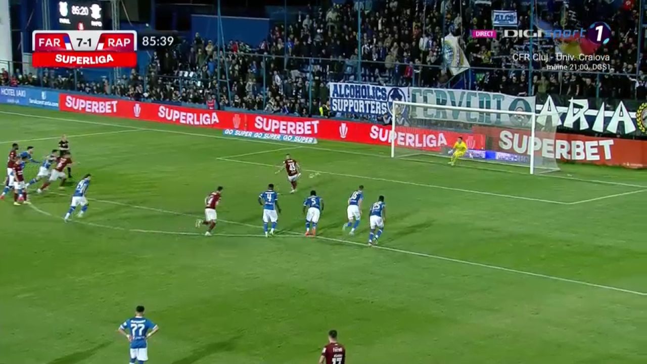 Farul - Rapid 7-2 | Meci fără istoric la Ovidiu, trupa lui Hagi îi distruge pe giuleșteni_18