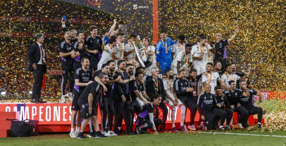 Real Madrid, campioană în Cupa Regelui Spaniei! Rodrygo i-a adus lui Ancelotti singurul trofeu care îi lipsea de la revenire! + Perez îl apără pe Vincius Jr. _13