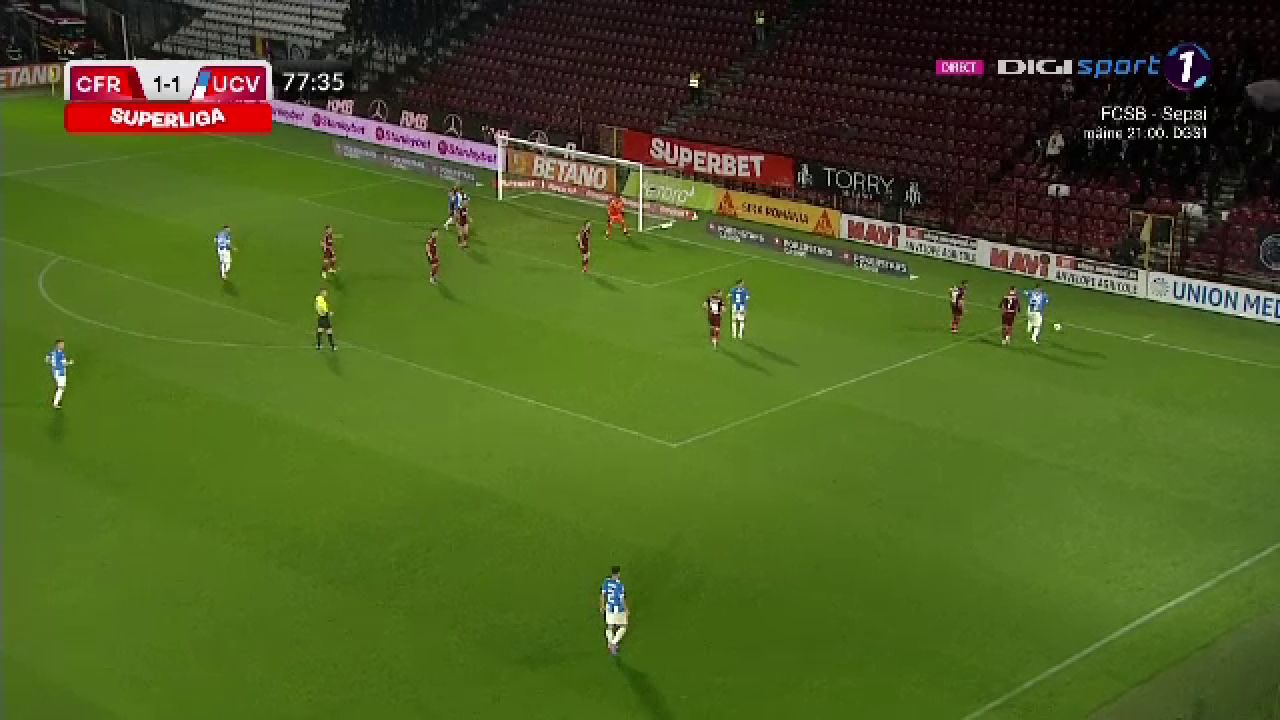 CFR Cluj - Universitatea Craiova 1-1 | Meci încins în Gruia! Dan Petrescu se îndepărtează de Farul Constanța _13