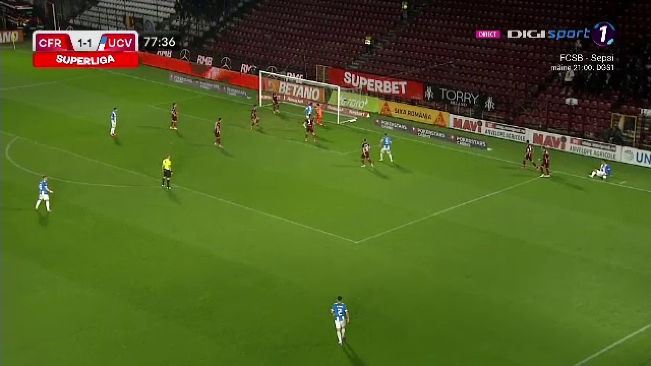 CFR Cluj - Universitatea Craiova 1-1 | Meci încins în Gruia! Dan Petrescu se îndepărtează de Farul Constanța _14