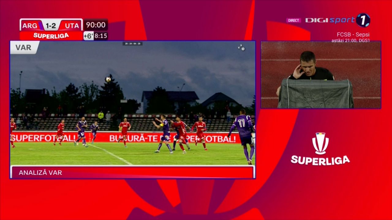 Analiza specialistului la penalty-ul primit de FC Argeș în minutele de prelungire: