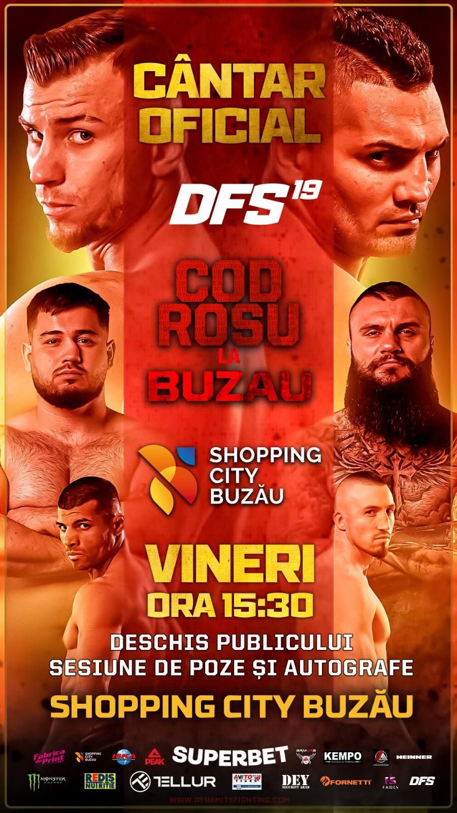 Luptătorii se întâlnesc la mall cu fanii înaintea galei Cod Roșu la Buzău_8