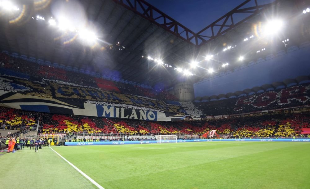 Show pe San Siro! Coregrafii speciale pregătite de fanii lui Milan și Inter pentru derby-ul din semifinalele Champions League_14