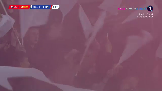 Nebunie la Galați! Fanii au întreținut atmosfera la Oțelul - Dinamo: hârtie, materiale pirotehnice și artificii_35