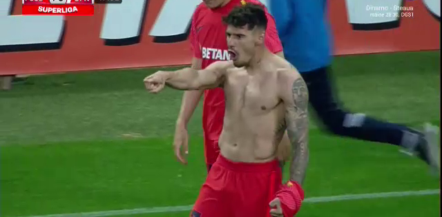 Moartea, taxele și Florinel Coman! Gol spectaculos reușit de ”perla” lui Gigi Becali în FCSB - CFR Cluj_11