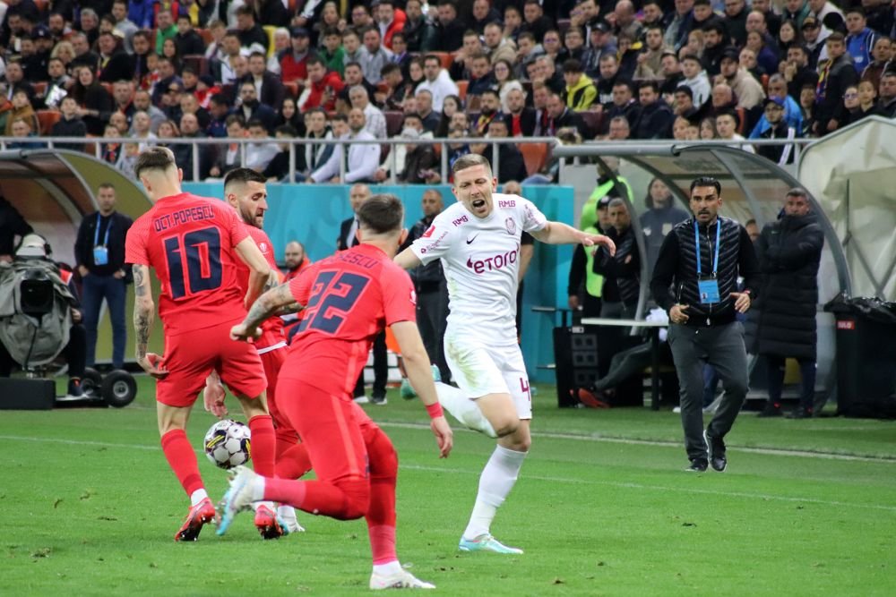 FCSB - CFR Cluj, în fotografii. Încleștare pe gazon, delir în tribune_52