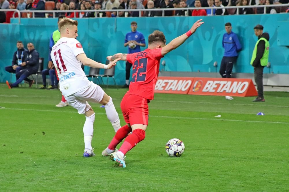 FCSB - CFR Cluj, în fotografii. Încleștare pe gazon, delir în tribune_54