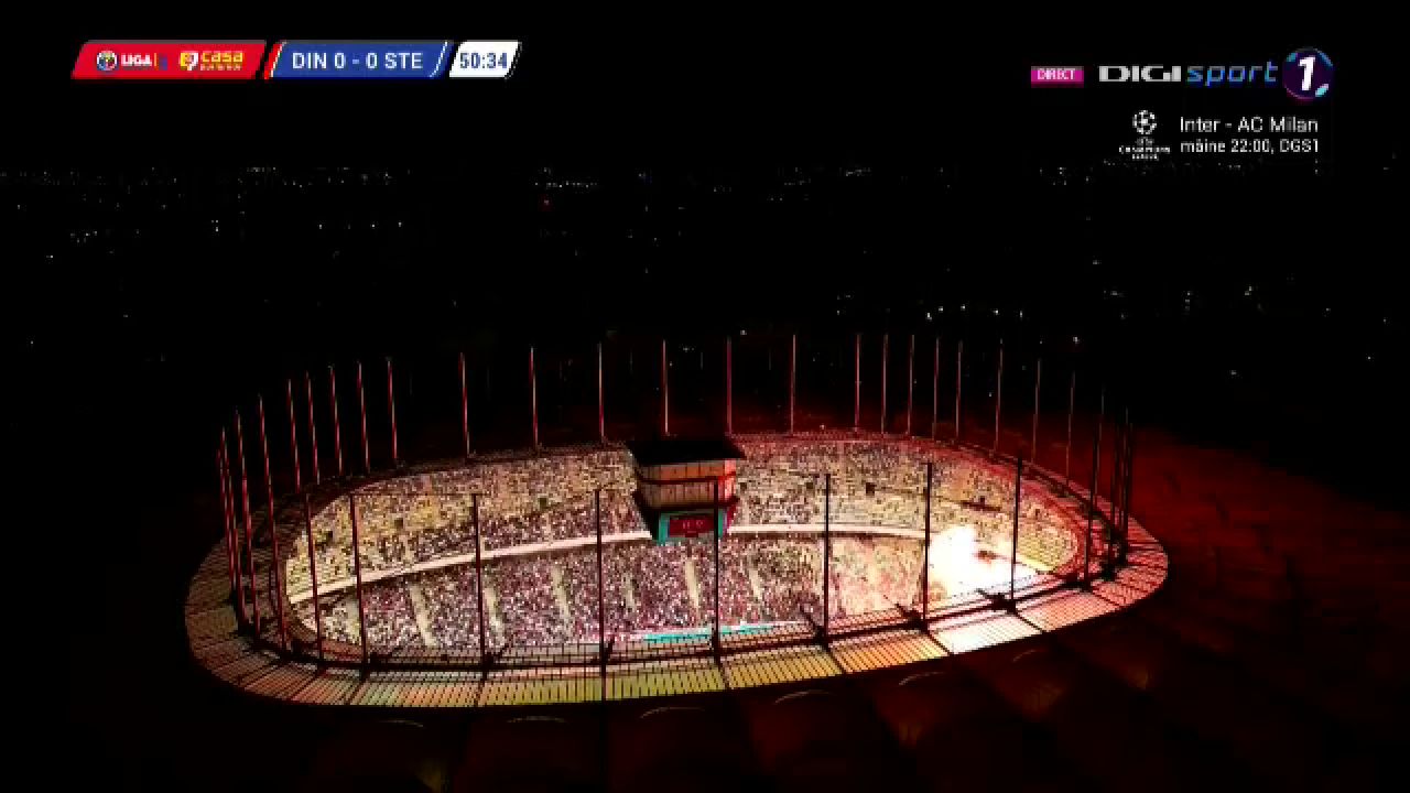 Arena Națională a fost în flăcări! Au zburat sute de torțe la Dinamo - CSA Steaua! Meciul a fost oprit _2