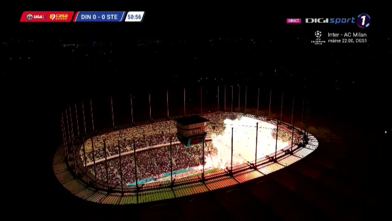 Arena Națională a fost în flăcări! Au zburat sute de torțe la Dinamo - CSA Steaua! Meciul a fost oprit _9