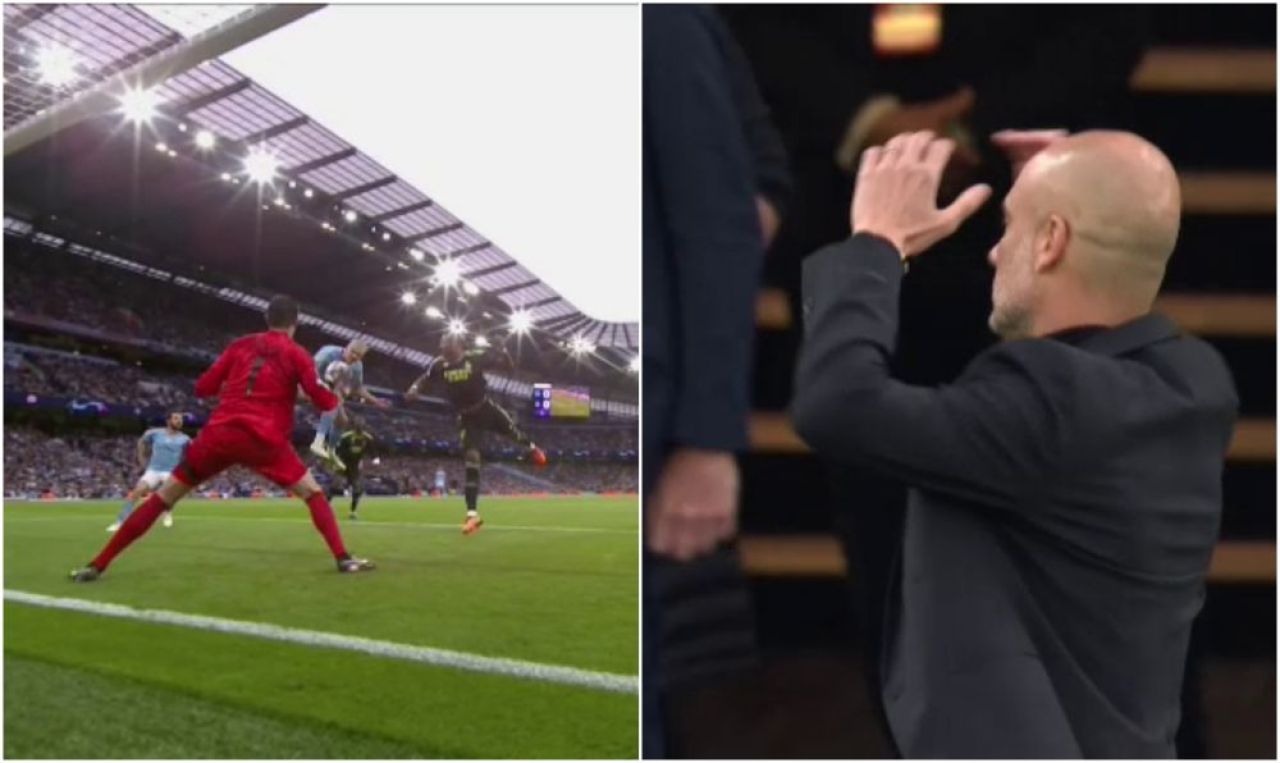 Guardiola și-a pus mâinile în cap! Haaland, ratare uriașă în Manchester City - Real Madrid_1