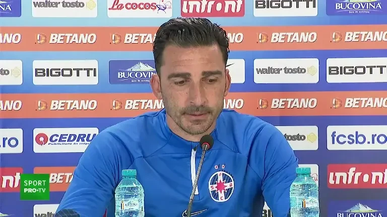 Elias Charalambous - conferință de presă &icirc;nainte de meciul cu Farul (20 mai 2023)