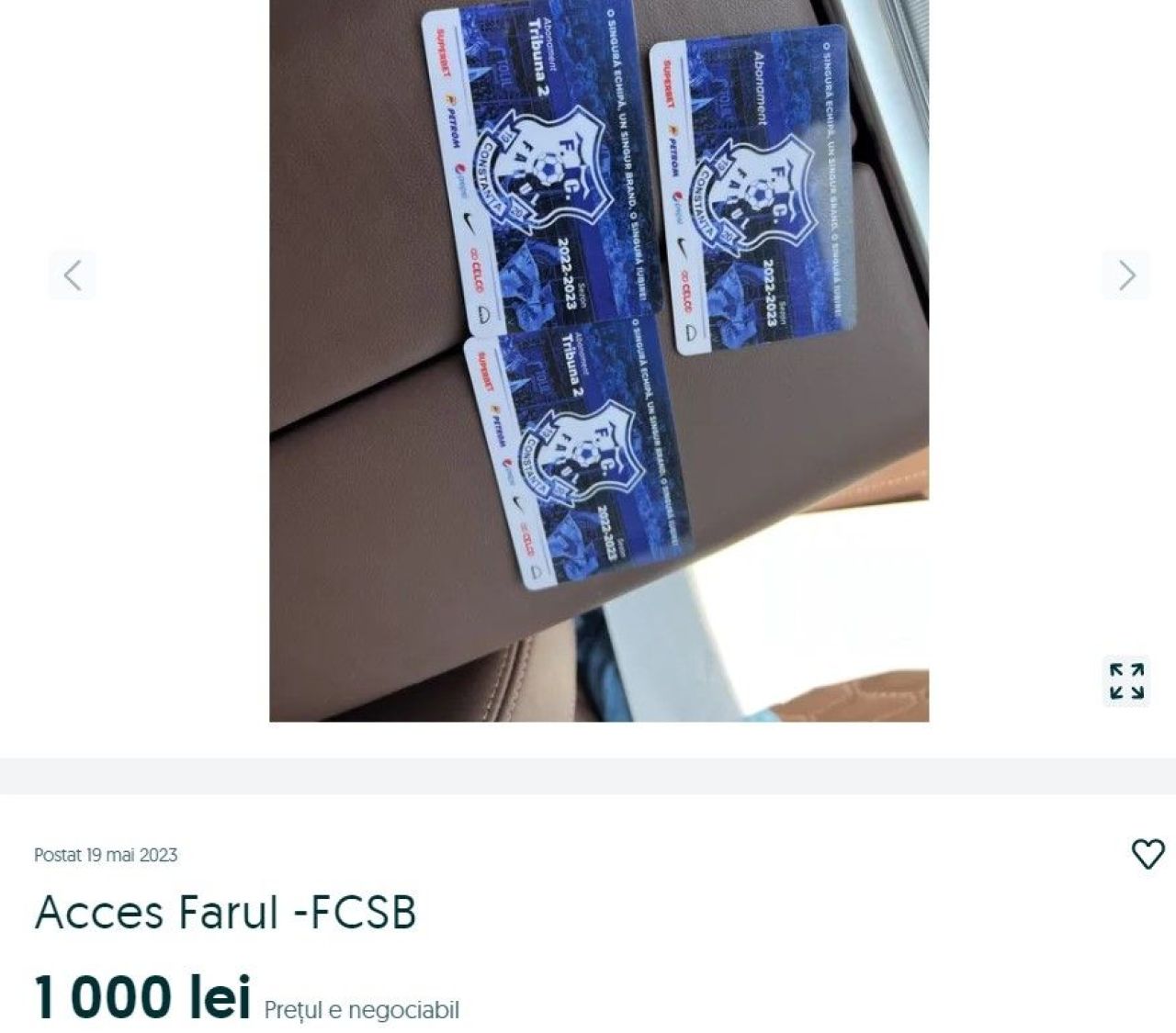 Abonamente de la Farul, vândute pe net înaintea finalei cu FCSB! Se cer sume uriașe_1