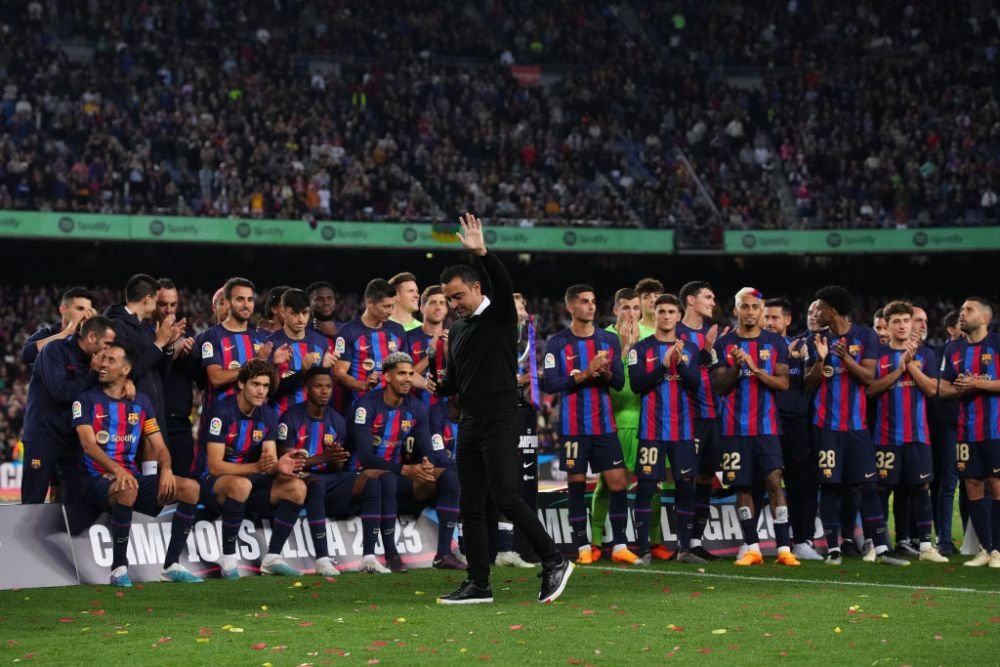 FC Barcelona a primit trofeul de campioană pe Camp Nou. Cele mai frumoase imagini de la sărbătoarea catalanilor_9
