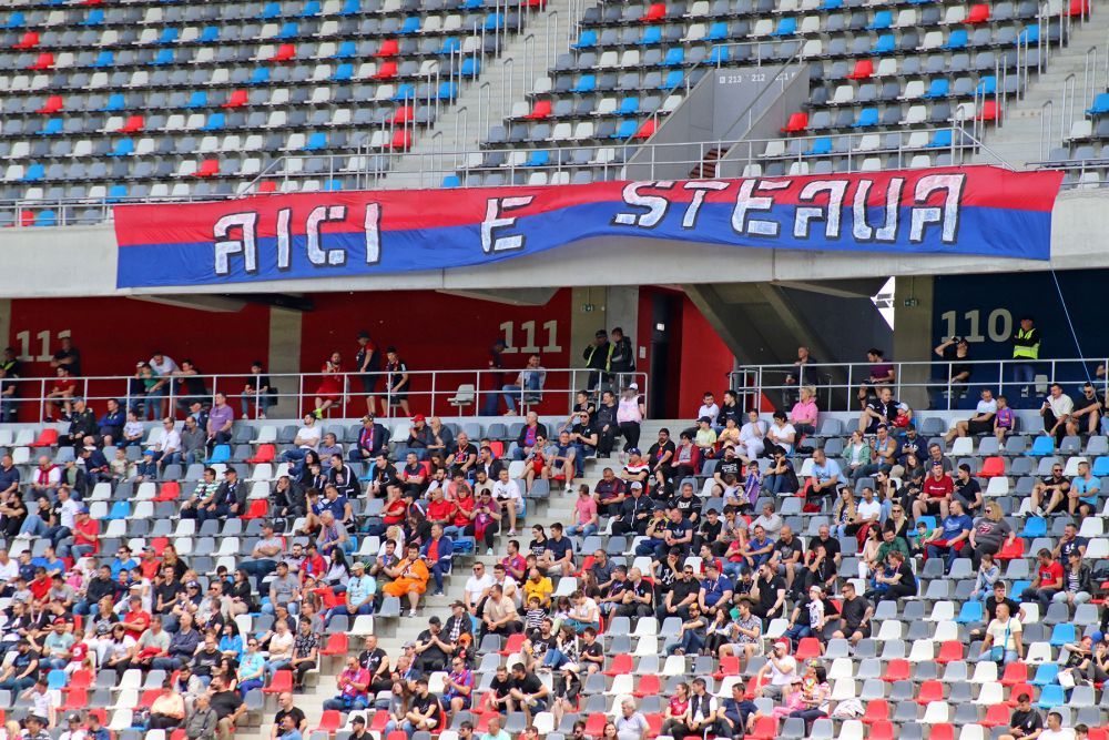 Fanii lui CSA Steaua au întors armele împotriva lui Florin Talpan! Mesajele Peluzei Sud + tribunele goale de pe Ghencea _23