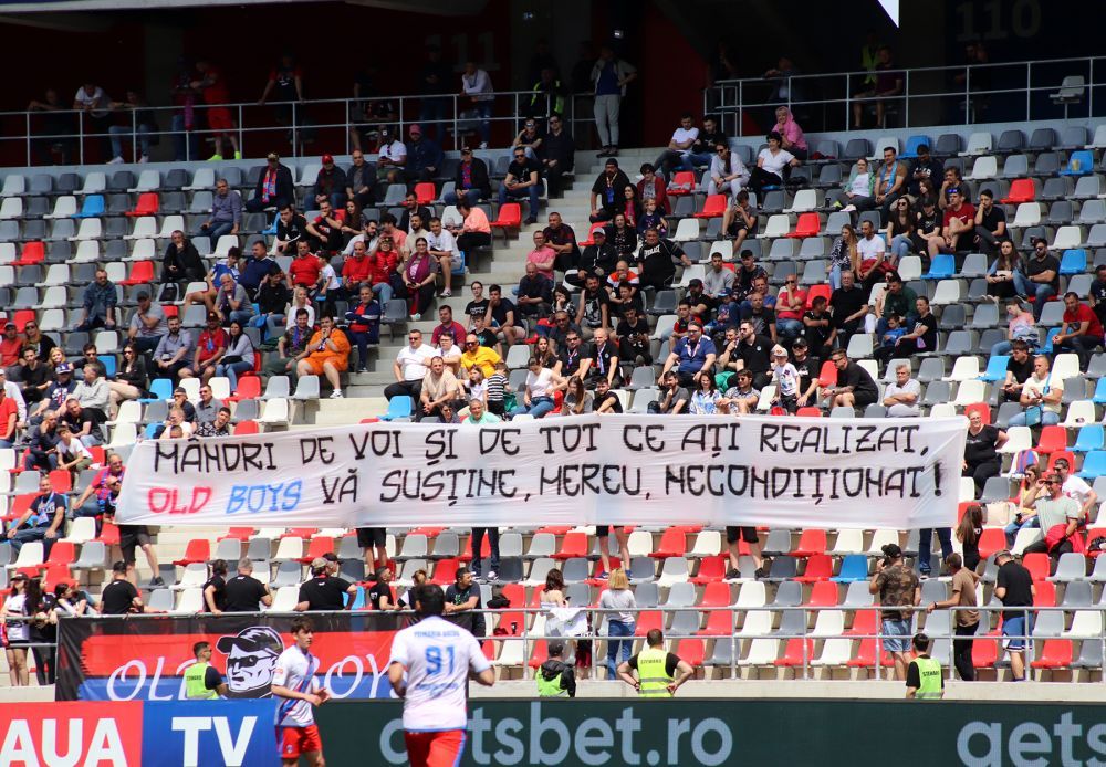Fanii lui CSA Steaua au întors armele împotriva lui Florin Talpan! Mesajele Peluzei Sud + tribunele goale de pe Ghencea _34