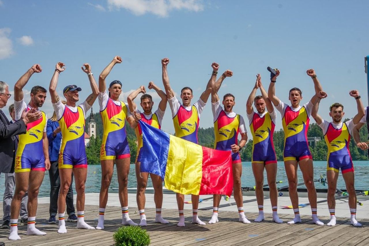 Încă o medalie pentru România la Campionatul European de Canotaj! Barca de 8+1 masculin, argint continental _1