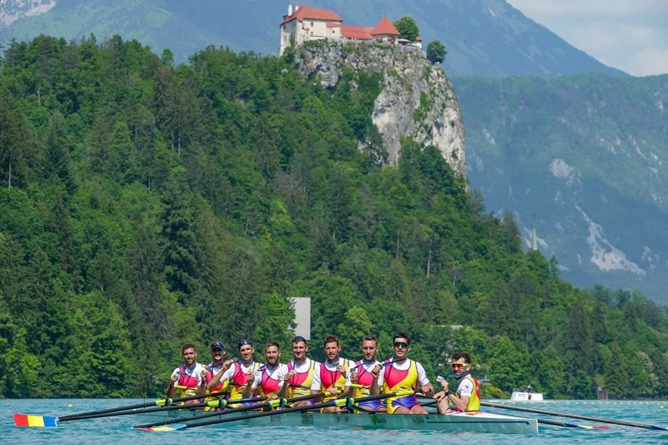 Încă o medalie pentru România la Campionatul European de Canotaj! Barca de 8+1 masculin, argint continental _3