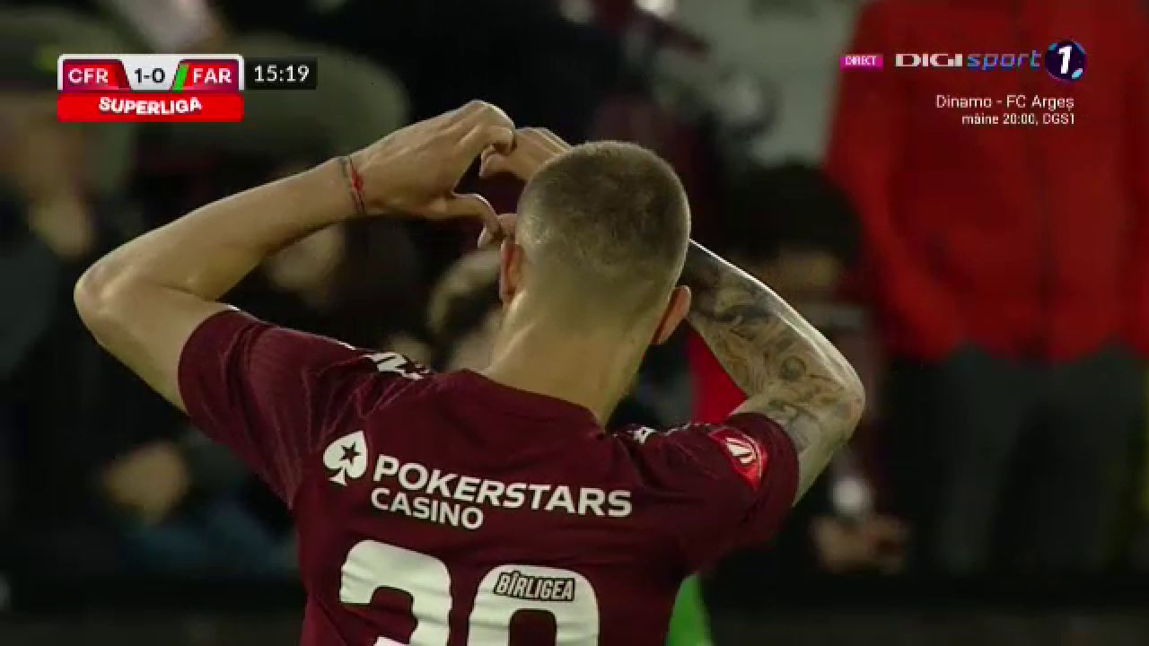 Nimeni nu l-a putut opri! „Tancul” Bîrligea a marcat un supergol în CFR - Farul_27