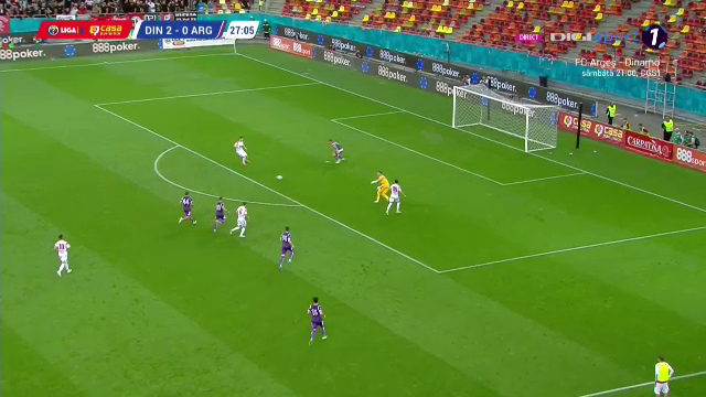 Mai ceva ca Luis Suarez! Alexandru Pop a &icirc;nscris un eurogol &icirc;n Dinamo - FC Argeș, iar Arena Națională a &bdquo;erupt&rdquo;