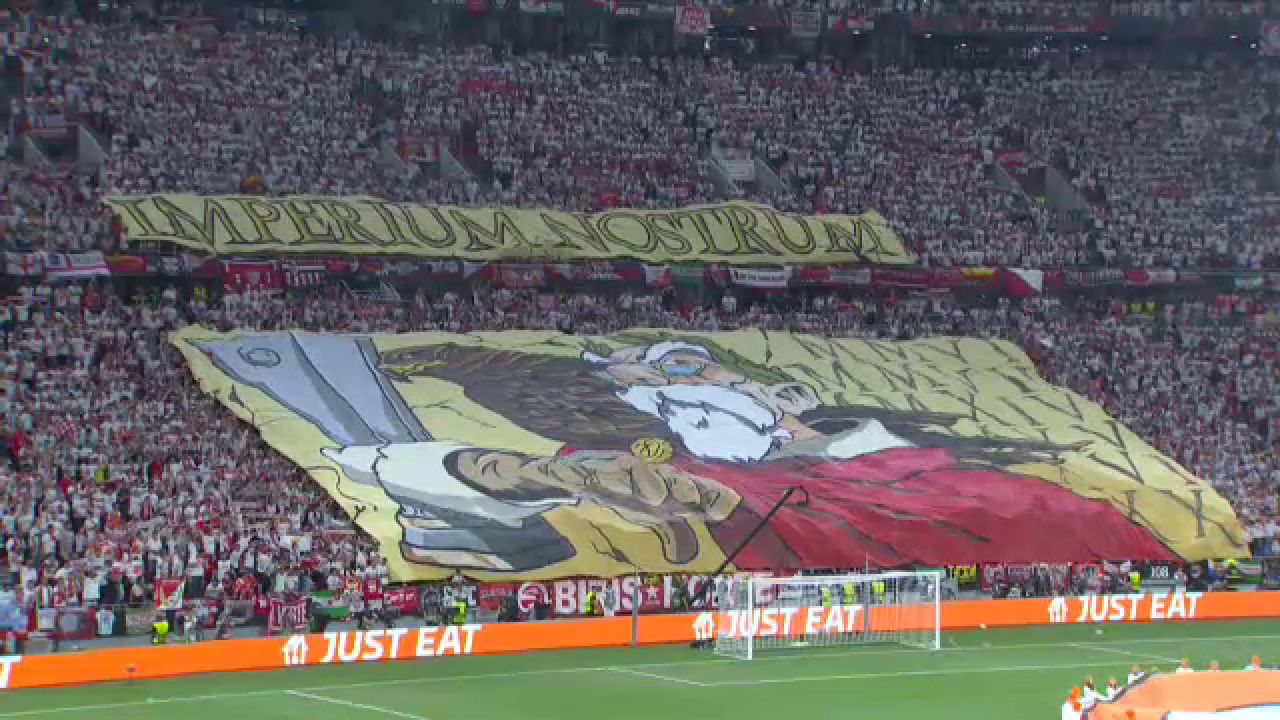 Show total la Sevilla - AS Roma! Atmosferă nebună în tribune la finala Europa League_4