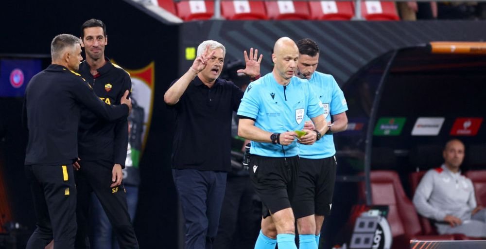 Momente de furie la Budapesta! Fazele controversate cu care Anthony Taylor a scos din minți ambele echipe! Mourinho, 'car de nervi' pe margine _9