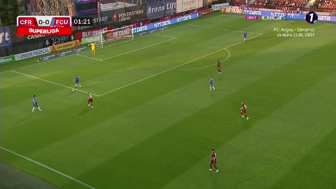CFR Cluj - FCU Craiova 1-0 | Kolinger a înscris unicul gol al partide. Oaspeții au avut trei eliminați. Meci nebun în Gruia_1