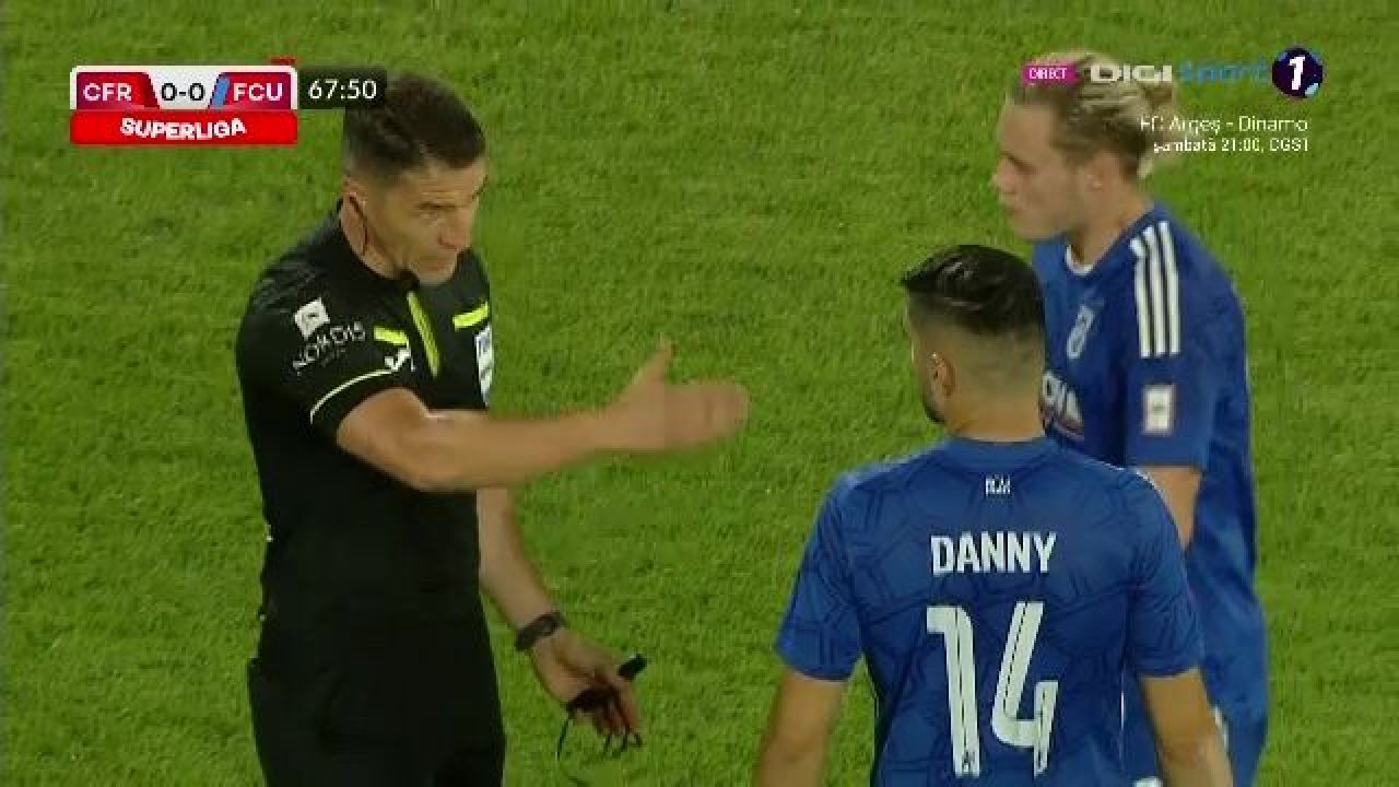 Adrian Mititelu Jr, derapaj după decizia lui Istvan Kovacs din CFR Cluj - FC U Craiova: