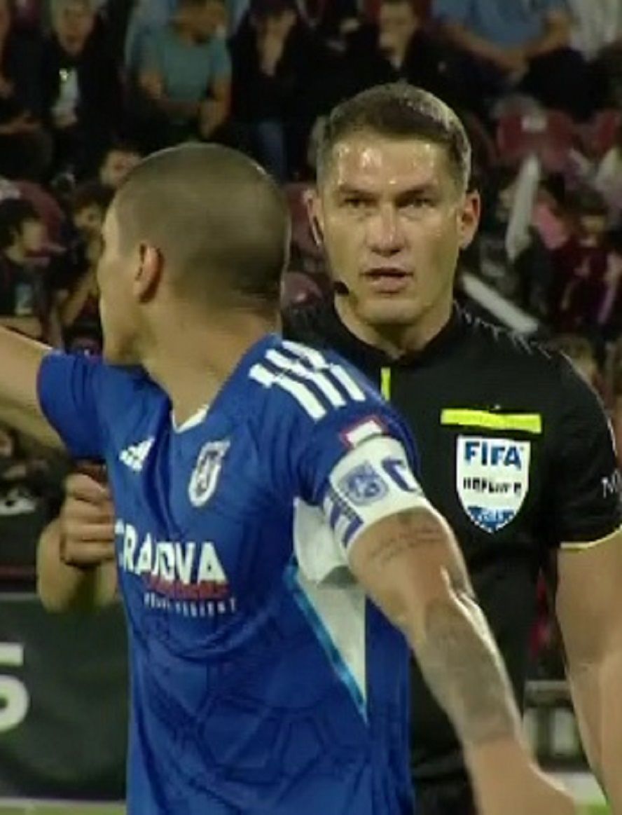 Adrian Mititelu Jr, derapaj după decizia lui Istvan Kovacs din CFR Cluj - FC U Craiova: