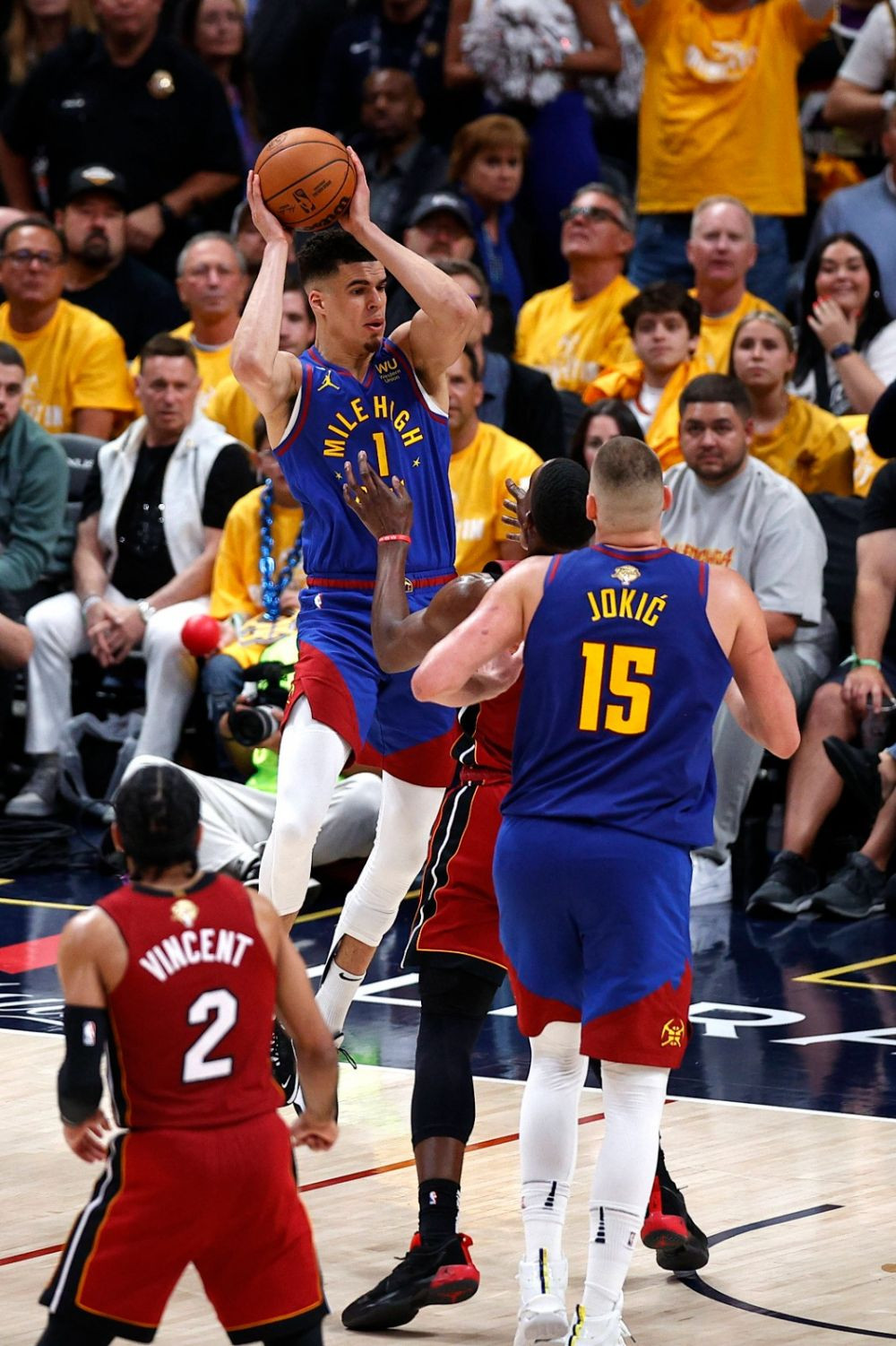 Denver Nuggets a început cu dreptul finala NBA împotriva celor de la Miami Heat_16