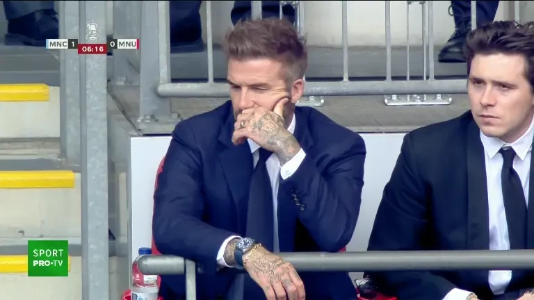 Manchester City - Manchester United: David Beckham și Sir Alex Ferguson