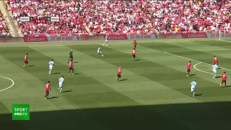 Manchester City - Manchester United: ocazie minutul 17