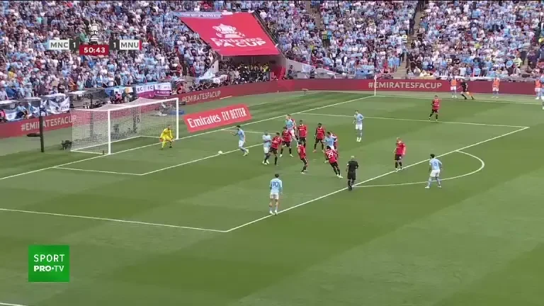 Manchester City - Manchester United: gol minutul 51