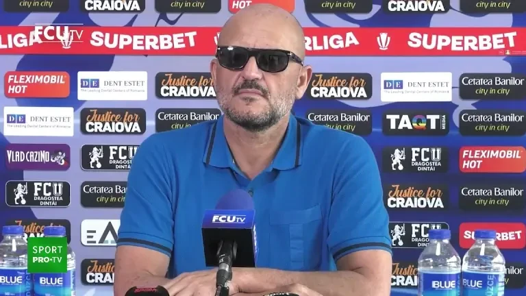 Adrian Mititelu și-a prezentat noul antrenor de la FCU Craiova (03.06.2023)