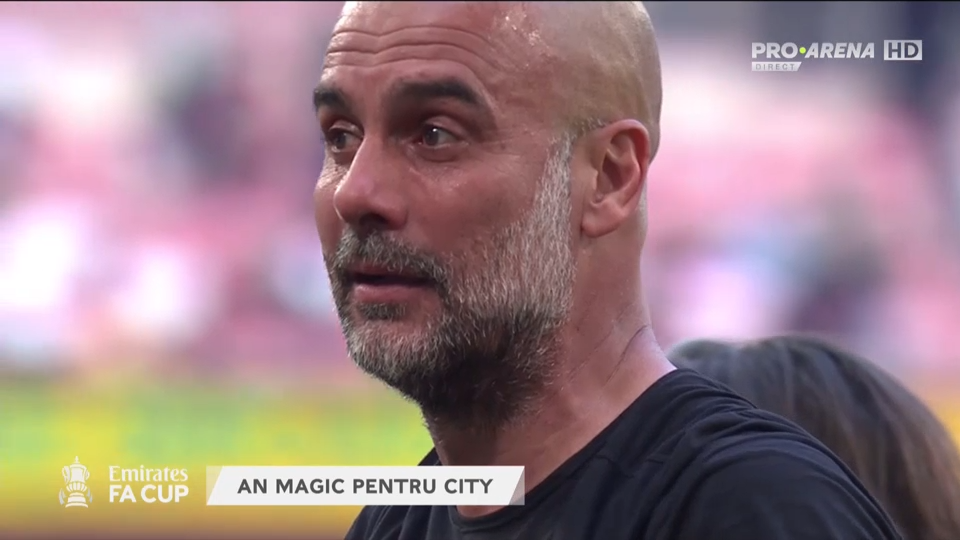 Pep Guardiola, în lacrimi după succesul lui Manchester City în finala FA Cup. Recordul egalat de tehnicianul iberic_4