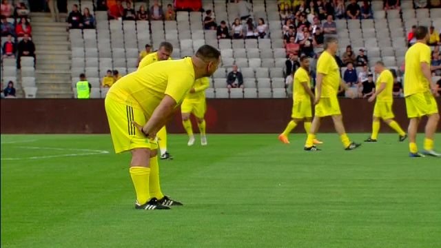 Ionel Ganea, show pe teren și la declarații: 