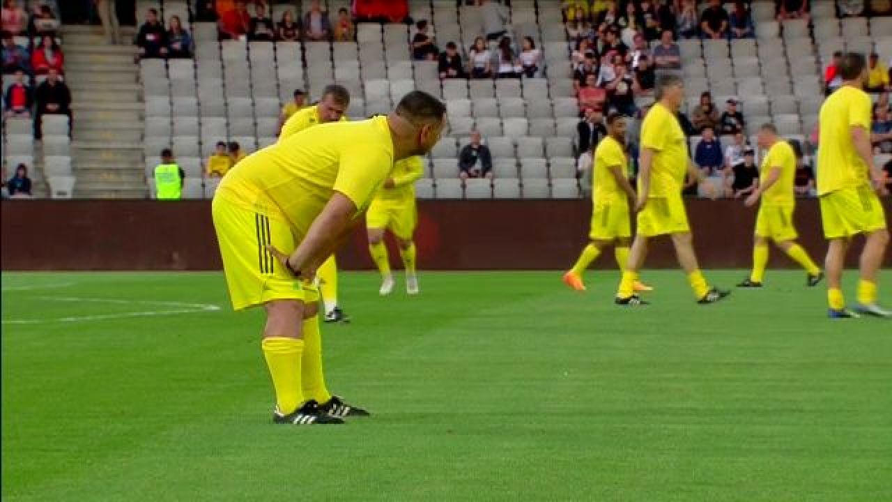 Ionel Ganea, show pe teren și la declarații: