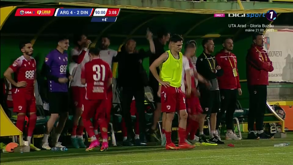 Bucurie fără margini la Mioveni! Fanii lui Dinamo au invadat terenul, imediat după fluierul final al meciului cu FC Argeș_2