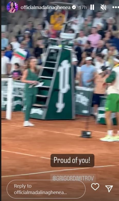 „Mândră de tine, dragostea mea!” Mădălina Ghenea, prezentă în tribune la Roland Garros _7