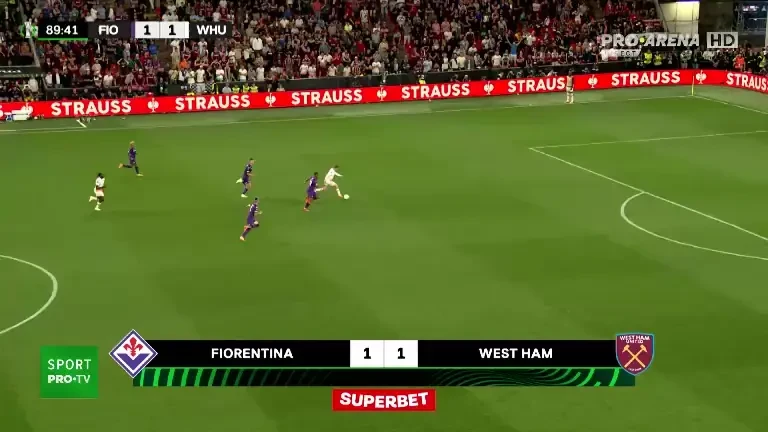 Fiorentina - West Ham 1-2 | West Ham dă lovitura în minutul 90!