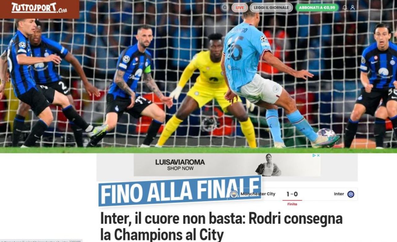 „Regii cetățeni!” / „Inima nu e de ajuns!” Reacția presei internaționale după ce Manchester City a câștigat finala UEFA Champions League_6